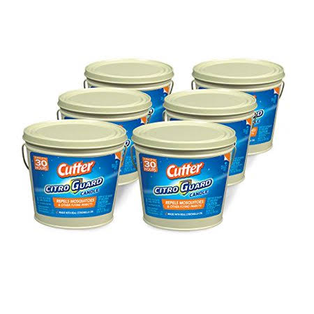 Cutter 95783-1 Camping-Candles, Pack of 6, Tan, Beige