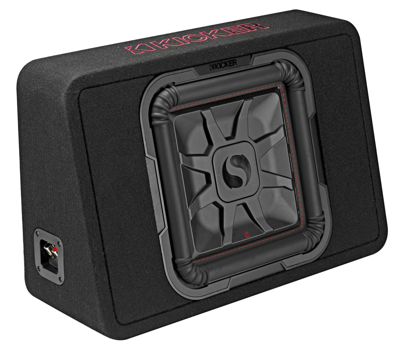 Kicker Single 12 inch 4 Ohm 600W RMS Power Truck Subwoofer Enclosure, Black