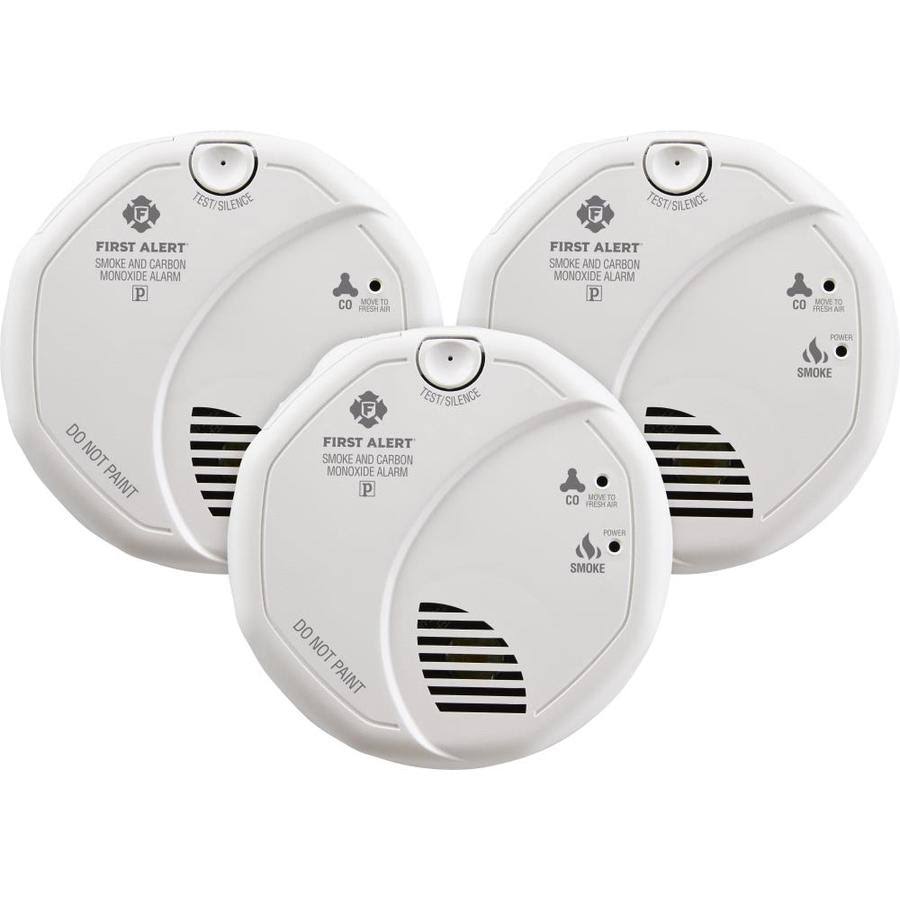First Alert BRK SC7010B-3 Hardwired Smoke and Carbon Monoxide (CO) Detector with Battery Backup, 3-Pack