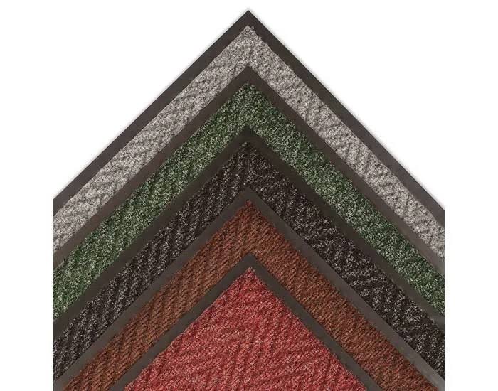 Notrax Arrow Trax 118 Brown Indoor Blended Yarn Carpeted Entry Mat - 8 ft Width - 4 ft Length - Vinyl Backing Material - 118 4 x