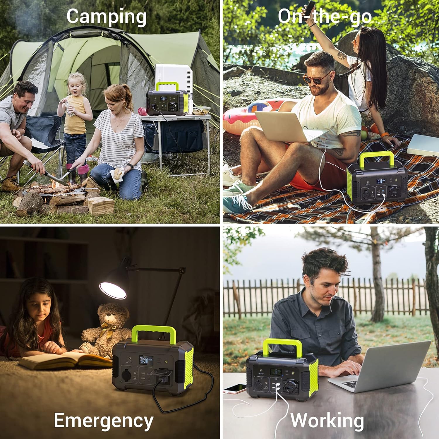 PAXCESS Portable Power Station with Solar Panel Included, 300W Solar Generator with 60W Foldable Solar Panel, CPAP Backup Lithium Battery for Outdoor Camping RV Emergency Home Use