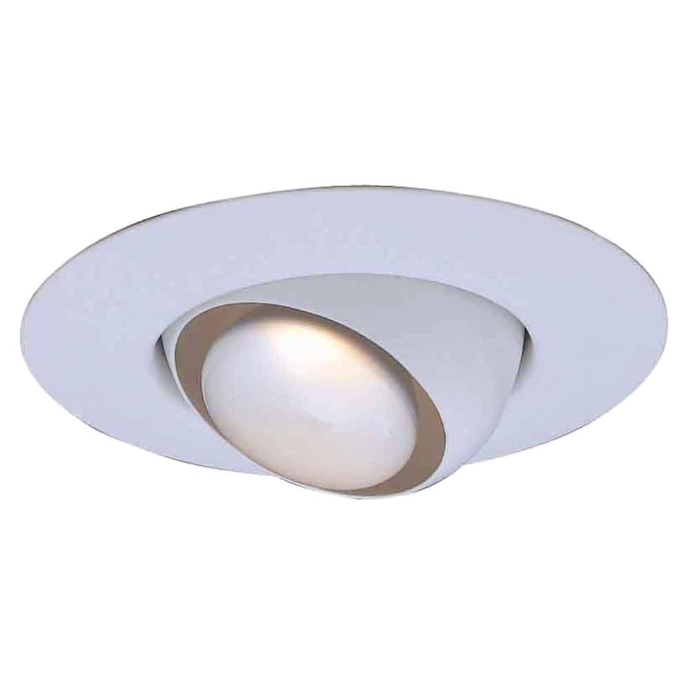 Commercial Electric 6 in. R30 T3 White Recessed Eyeball Trim (6-Pack)