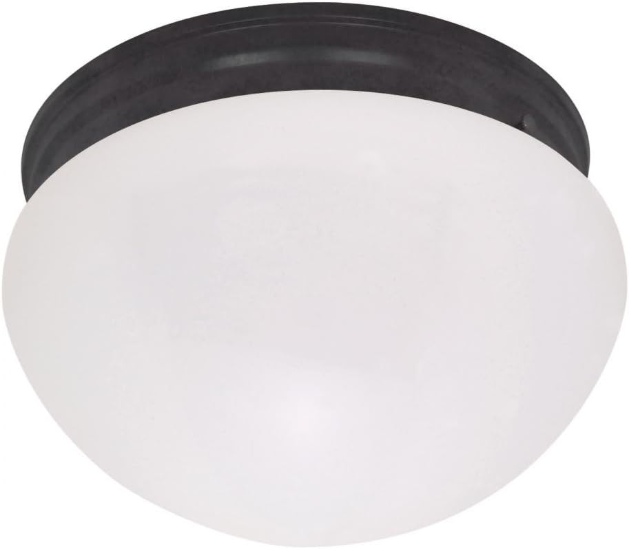 Nuvo Lighting 60/2645 Two Light Large Mushroom Flush Mount Ceiling Fixture with Frosted Glass Shade Pack of 2
