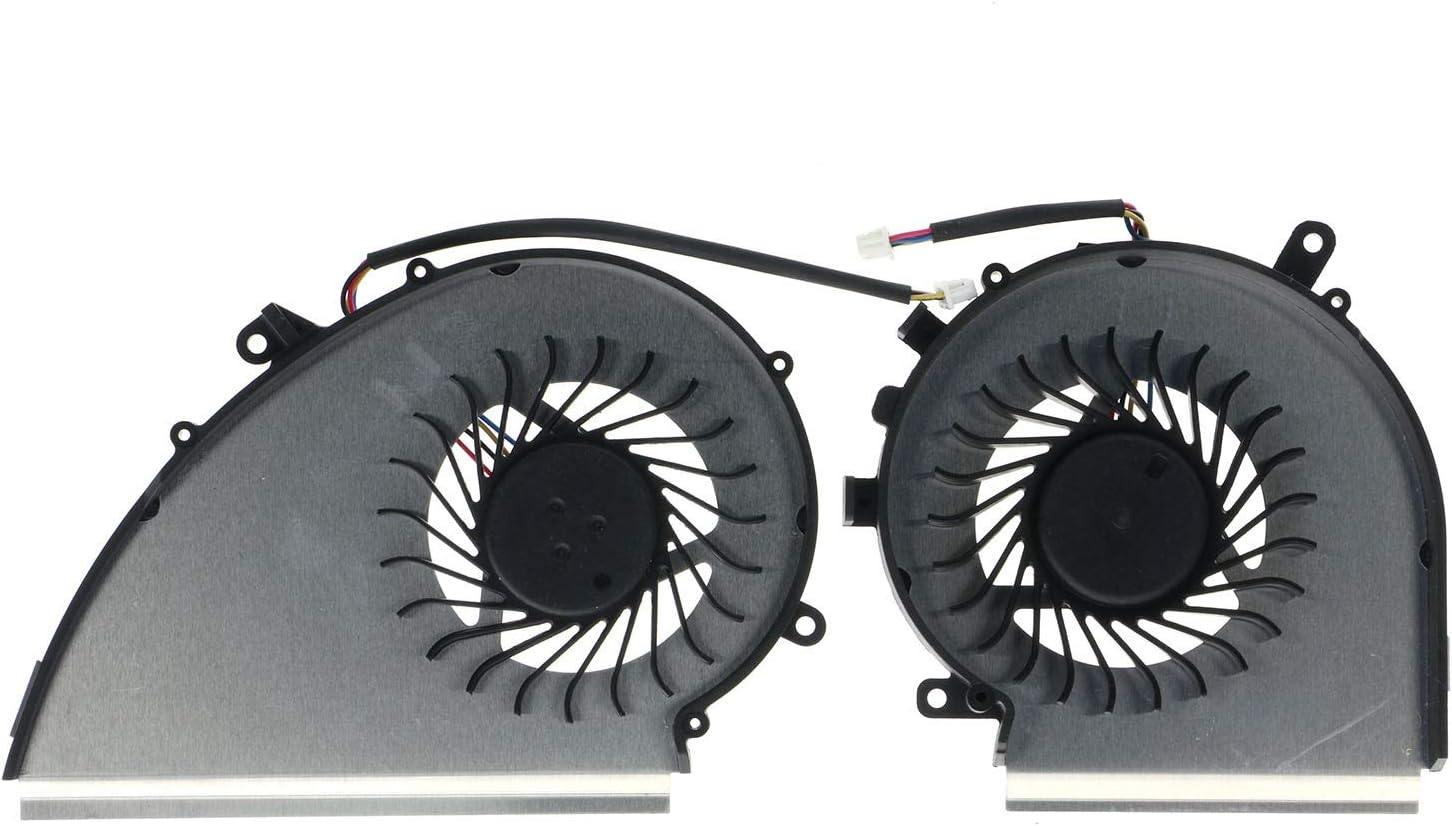 CPU & GPU Cooling Fan for MSI GE72VR GP72VR GL72VR MS-179B 4 pin PAAD06015SL N366 N372 Pack of 2