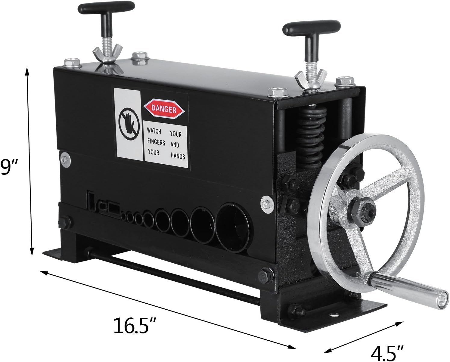 Happybuy Cable Wire Stripping Machine &Phi;1.5mm~&Phi;20mm Wire Stripping Machine 10 Channels Wire Stripping Machine Tool Manual Hand Cranked Industrial Wire Stripping Recycle (10 Channels)