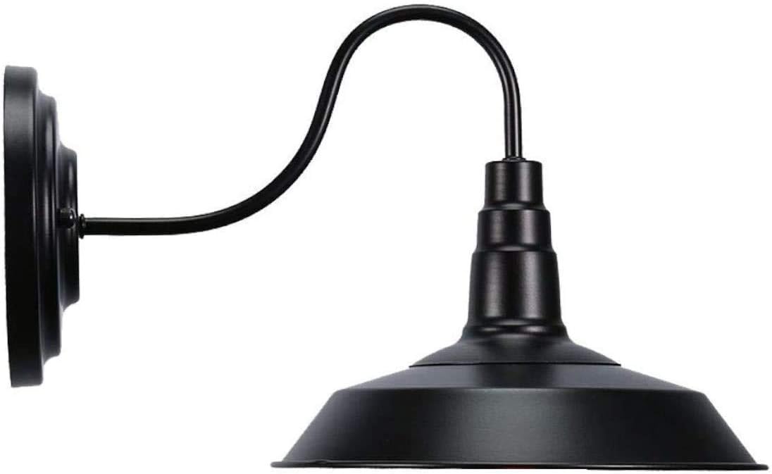 Bjour Gooseneck Light Fixture Farmhouse Barn Light Antique Black Finish Wall Sconce Industrial Wall Mounted Lamp for Bedroom Bathroom
