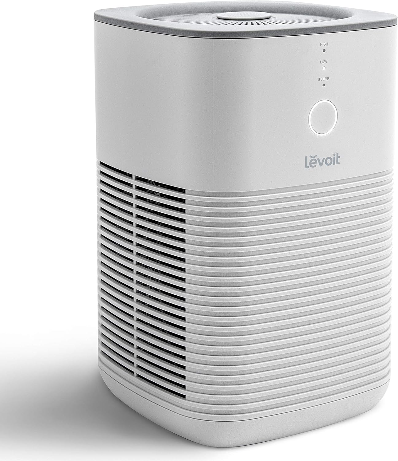 LEVOIT Air Purifier for Home Bedroom, HEPA Fresheners Filter Small Room Cleaner with Fragrance Sponge for Smoke, Allergies, Pet Dander, Odor, Dust Remover, Office, Desktop, Table Top, 1 Pack, White Pack of 2