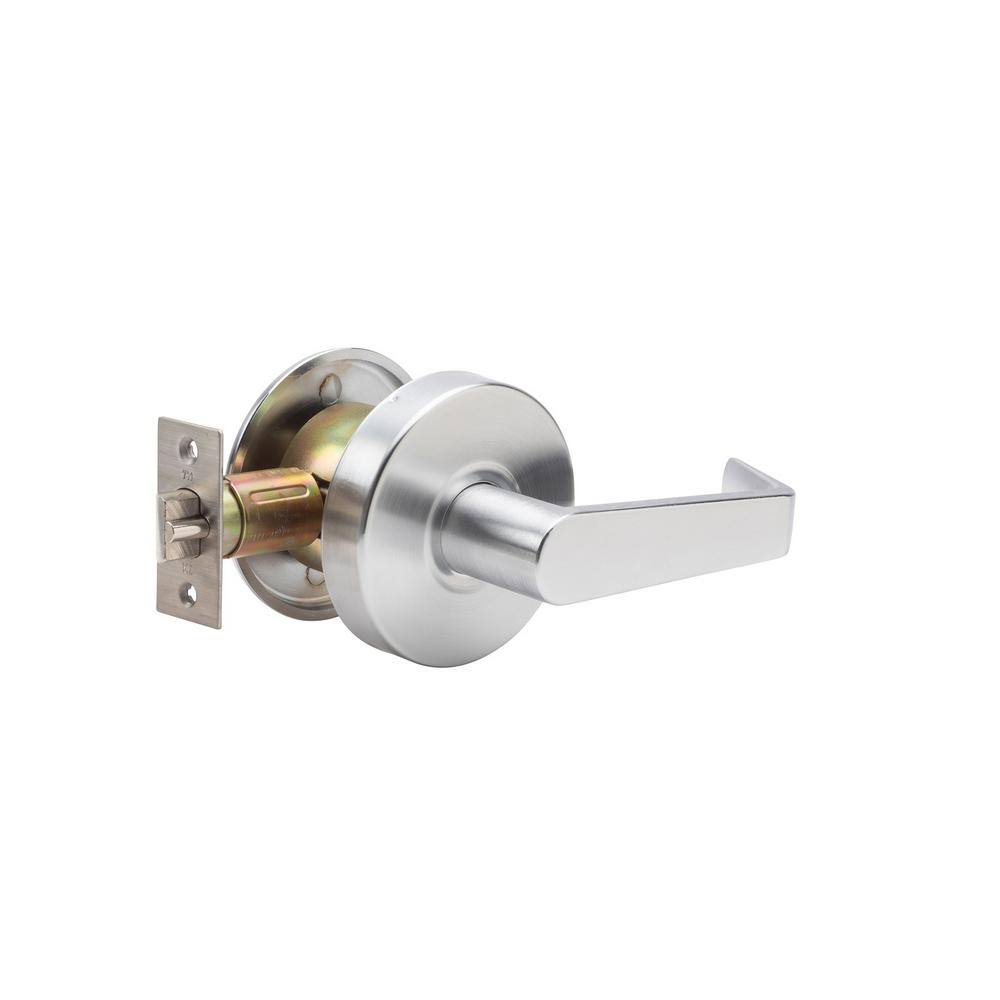 Taco LSV Series Grade 2 Hall/Closet Commercial Exit Cylindrical Door Lever Set in Brushed Chrome
