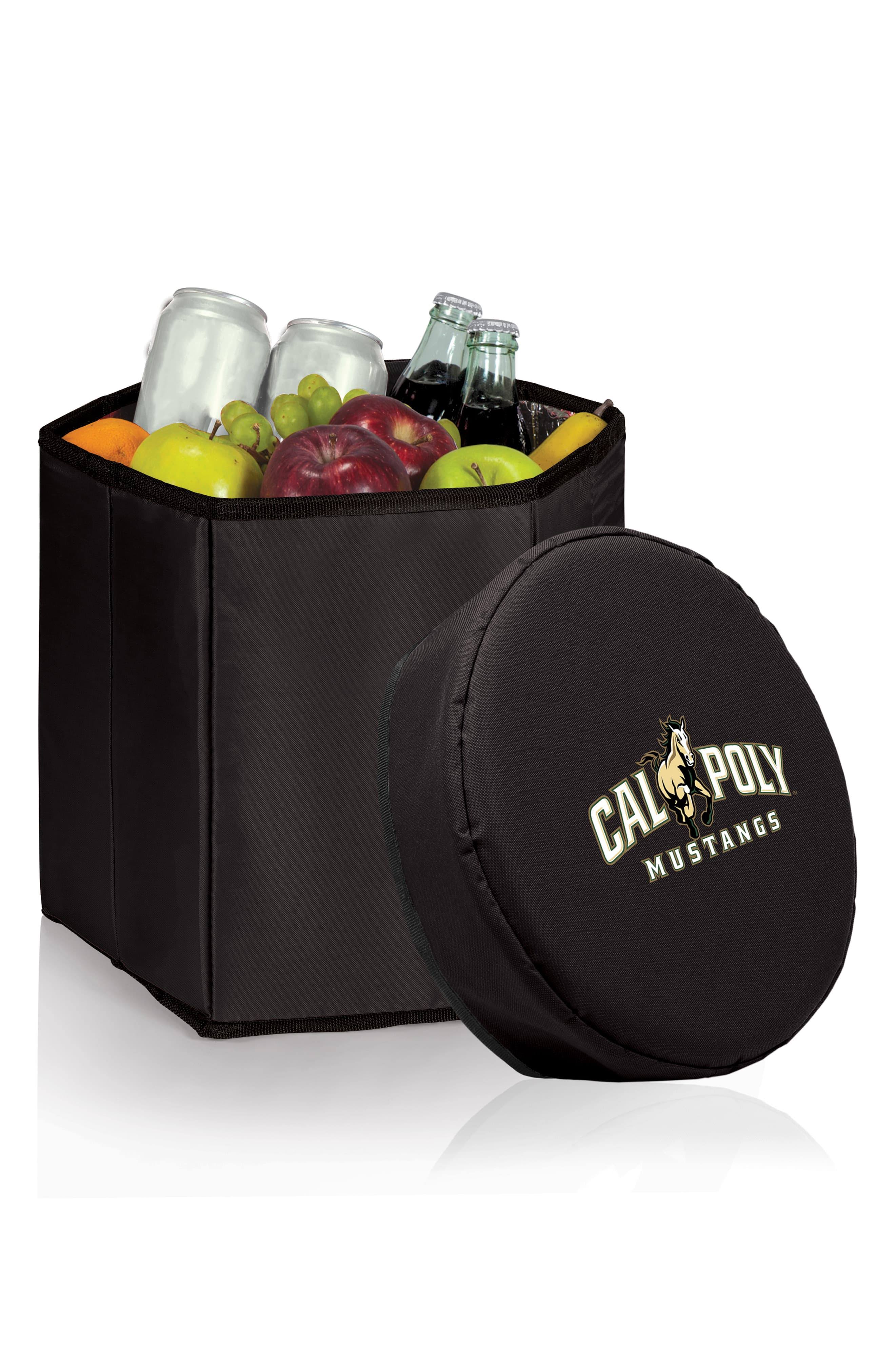 Picnic Time Cal Poly Mustangs Bongo Cooler Black