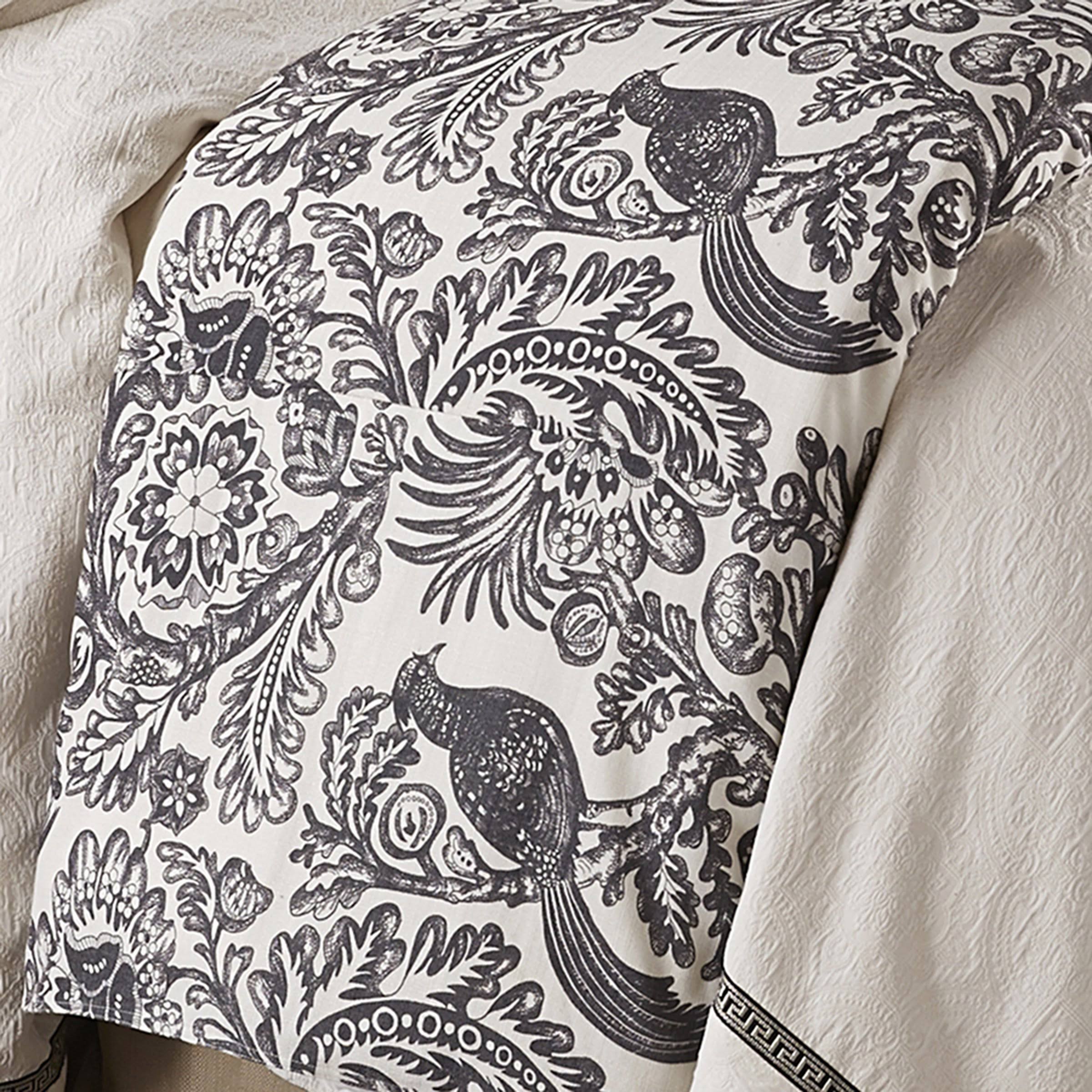 HiEnd Accents Augusta Toile Duvet - Gray - Queen
