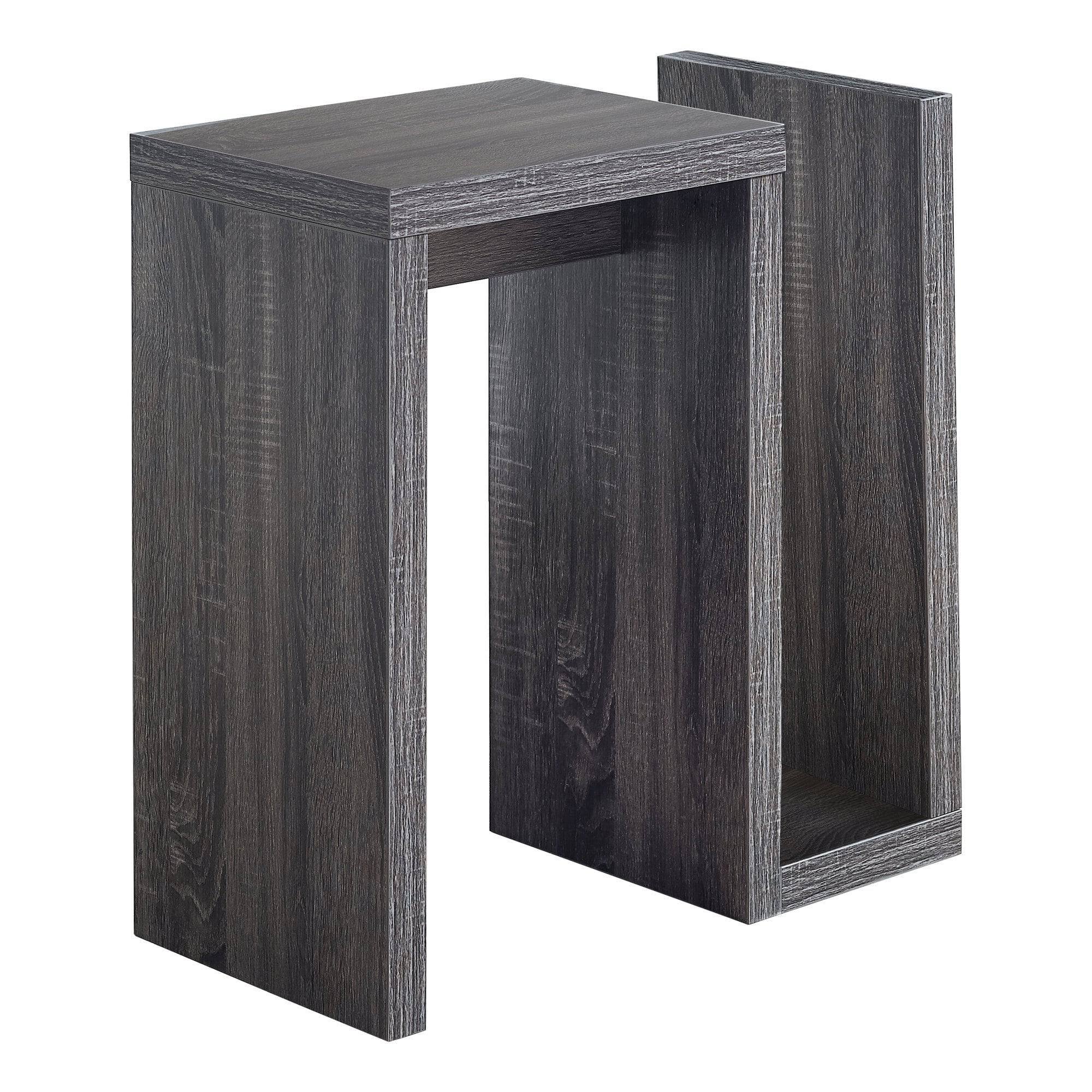 11.5x22 x 23.5x22 x 24x22 Grey Particle Board Hollow Core Accent Table