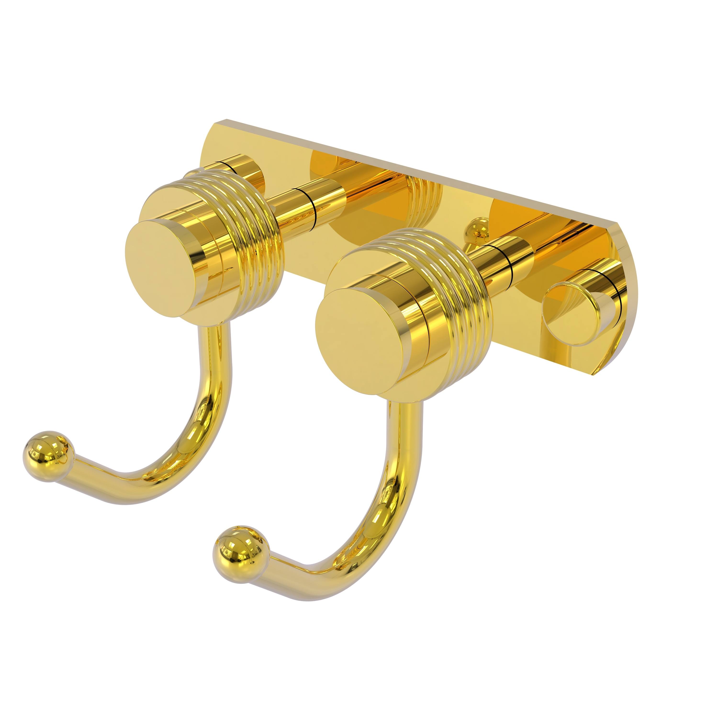 Allied Brass Mercury Collection 2 Position Multi Hook with Groovy Accent - Brushed Bronze