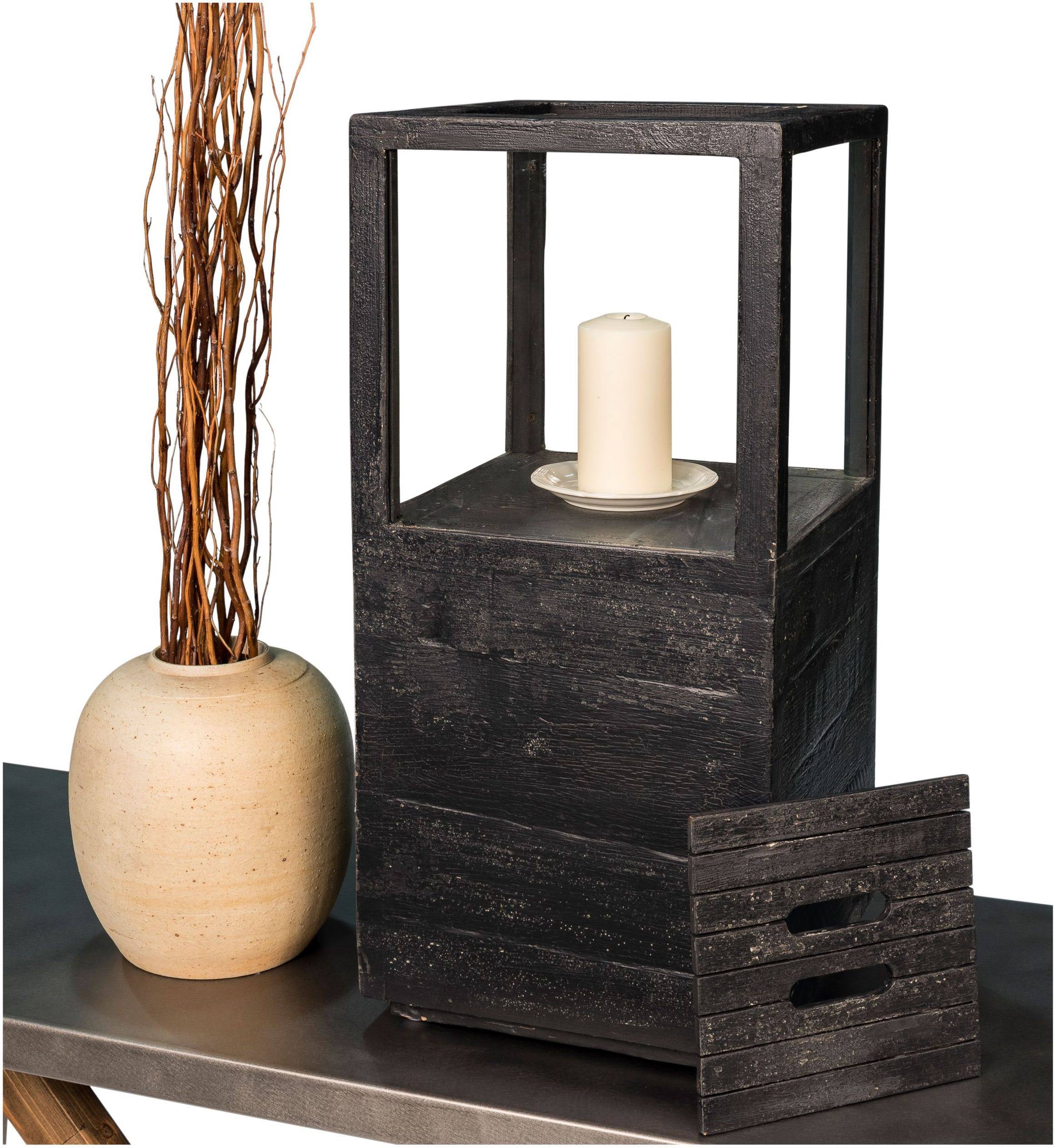 Candlestand in Weathered Black - Large