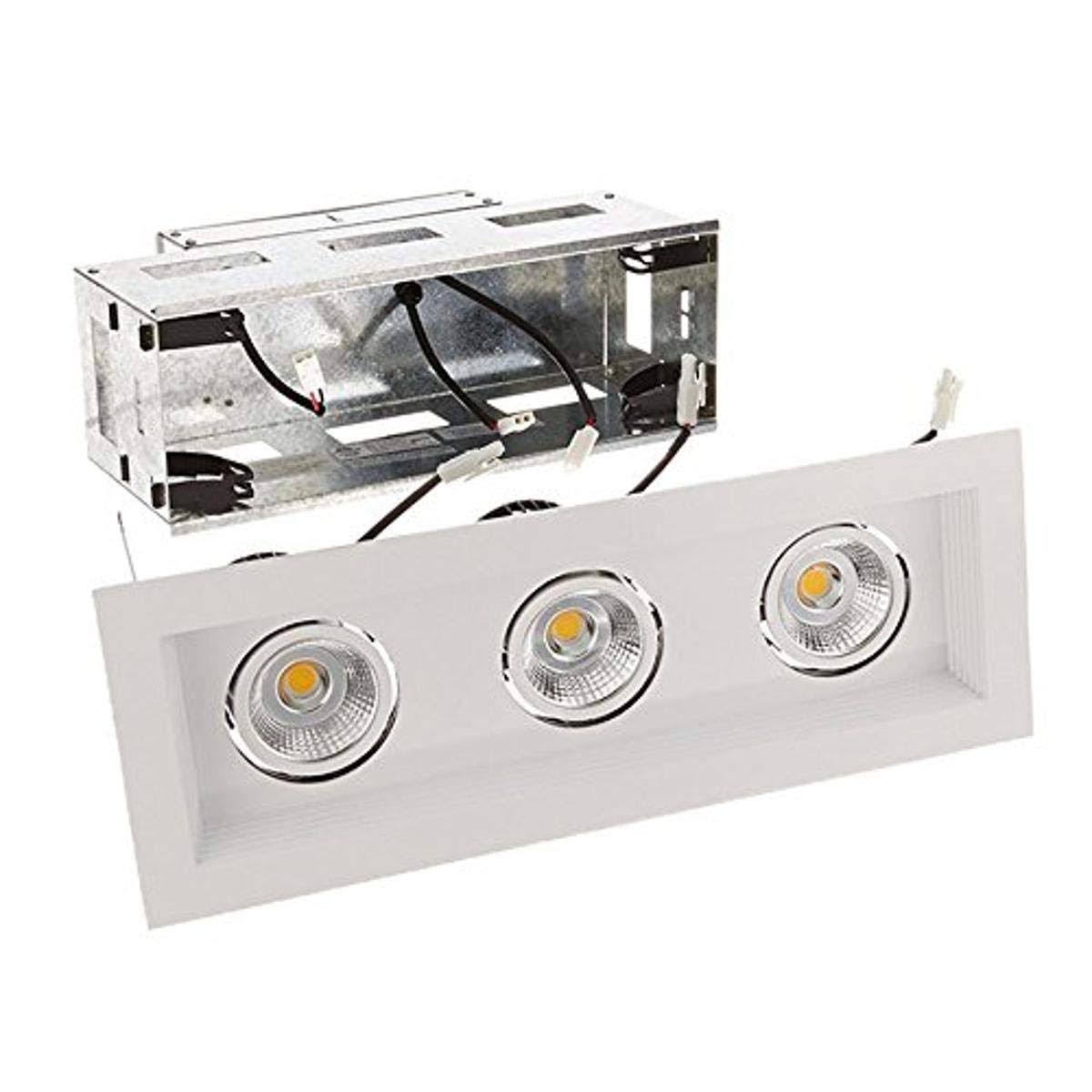 WAC Lighting MT-3LD311R-W935-WT Mini Multiples LED Module White Remodel Housing with Trim