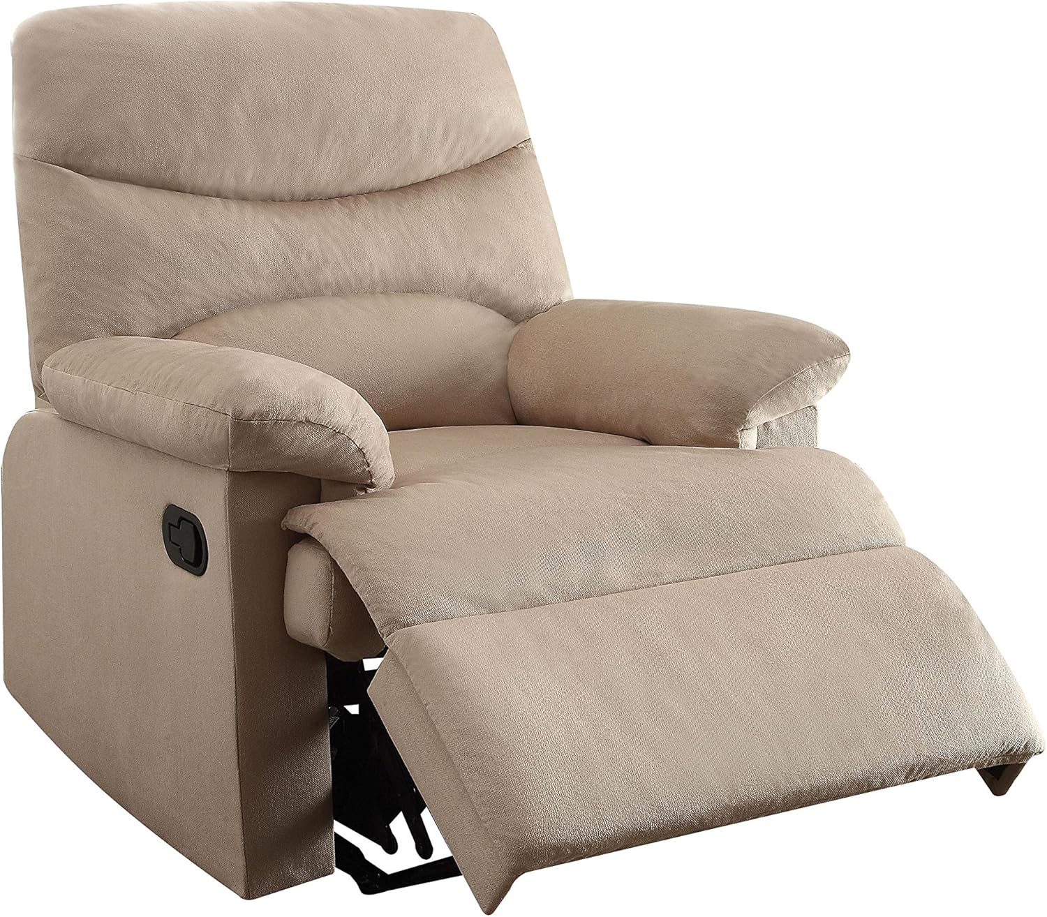 ACME Furniture Acme 00703 Arcadia Recliner, Light Brown woven Fabric