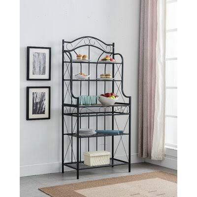 Bozrah Transitional Steel Baker's Rack August Grove