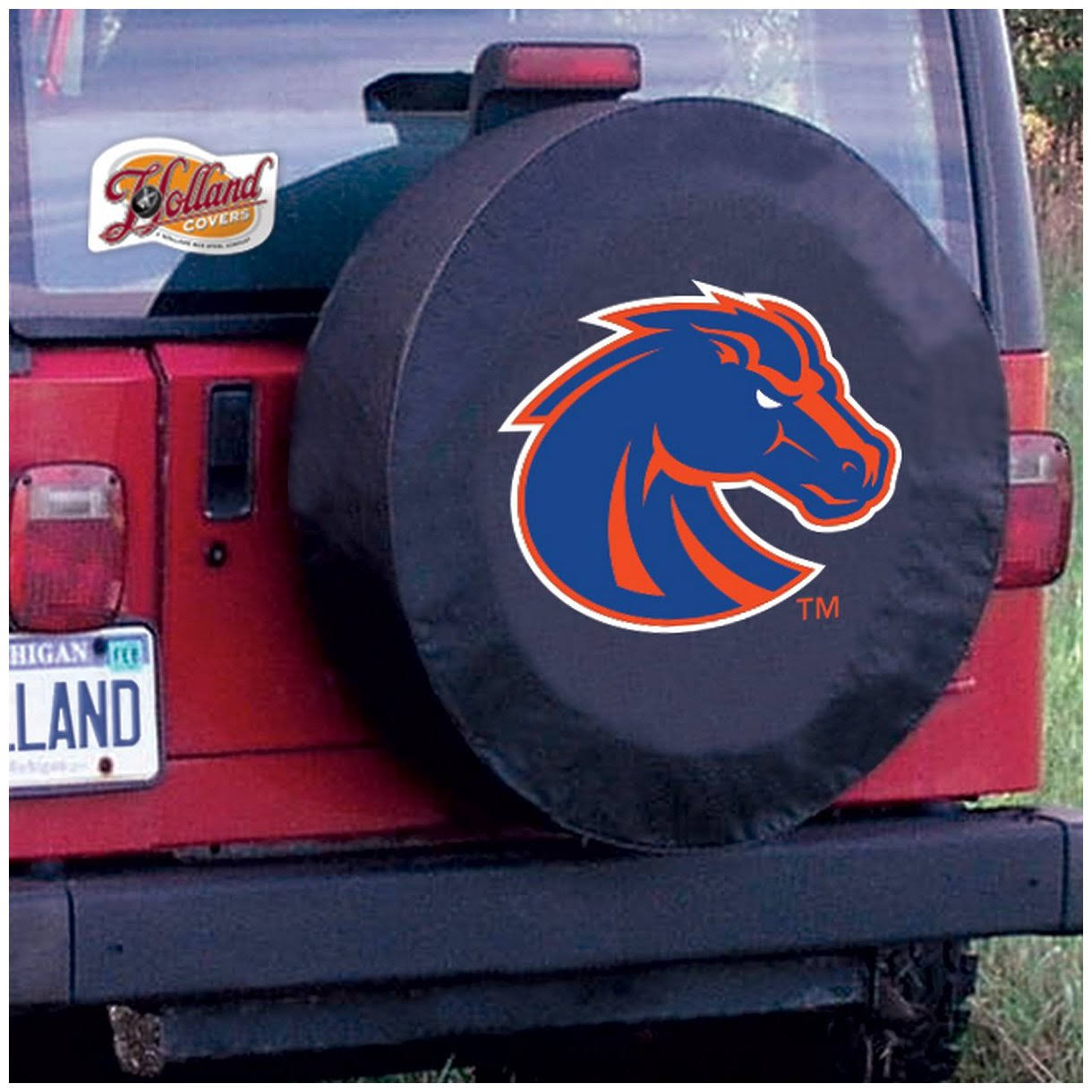 Boise State Large Tire Cover (Black)