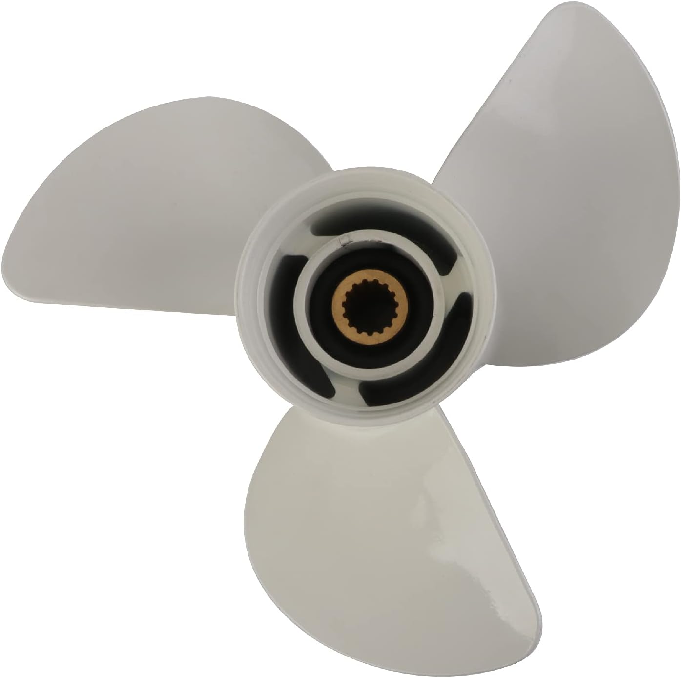 DOLKSN Boat Engine Propeller for Yamaha Boat Outboard Motor Propeller 60HP-130HP Outboard Engine 13 1/4 x 17 PitchAluminium Alloy Propeller 6E5-45945-01-EL 6E5-45945-01-00 Pack of 2