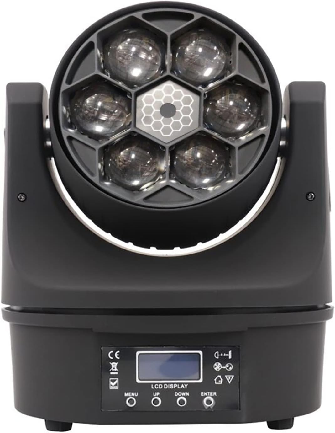 6 Bee Eye LED Moving Beam Light 6x10W RGBW 4 in 1 Bee Eyes Led Beam Moving Head DJ Disco Stage Wash Light DMX512 10/15 Channels Effect Lighting Dj Accessories