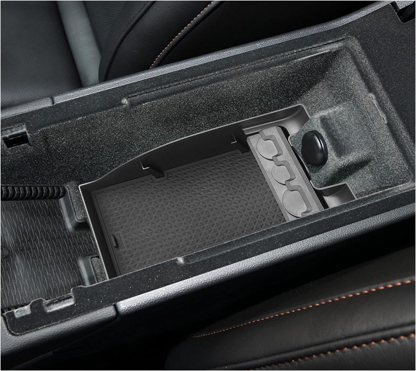 SXCY Center Console Organizer Tray Compatible with 2019 2020 2021 Cadillac XT4 Interior Accessories Armrest Console Insert Box ABS Secondary Storage with Anti-Dust Mats