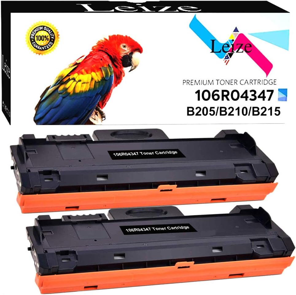 Leize Compatible Toner Cartridge Replacement for Xerox 106R04347 use for Xerox B210 B205 B215 B210DNI B205NI B215DNI B215MFP B205MFP Printer, High Yields Black 3,000 Pages, 2-Pack Pack of 2