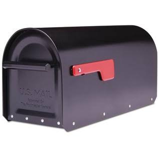 Architectural Mailboxes Heavy Duty Post Mount Mailbox Weather Rust Fade Resistant Mail Storage Box Black