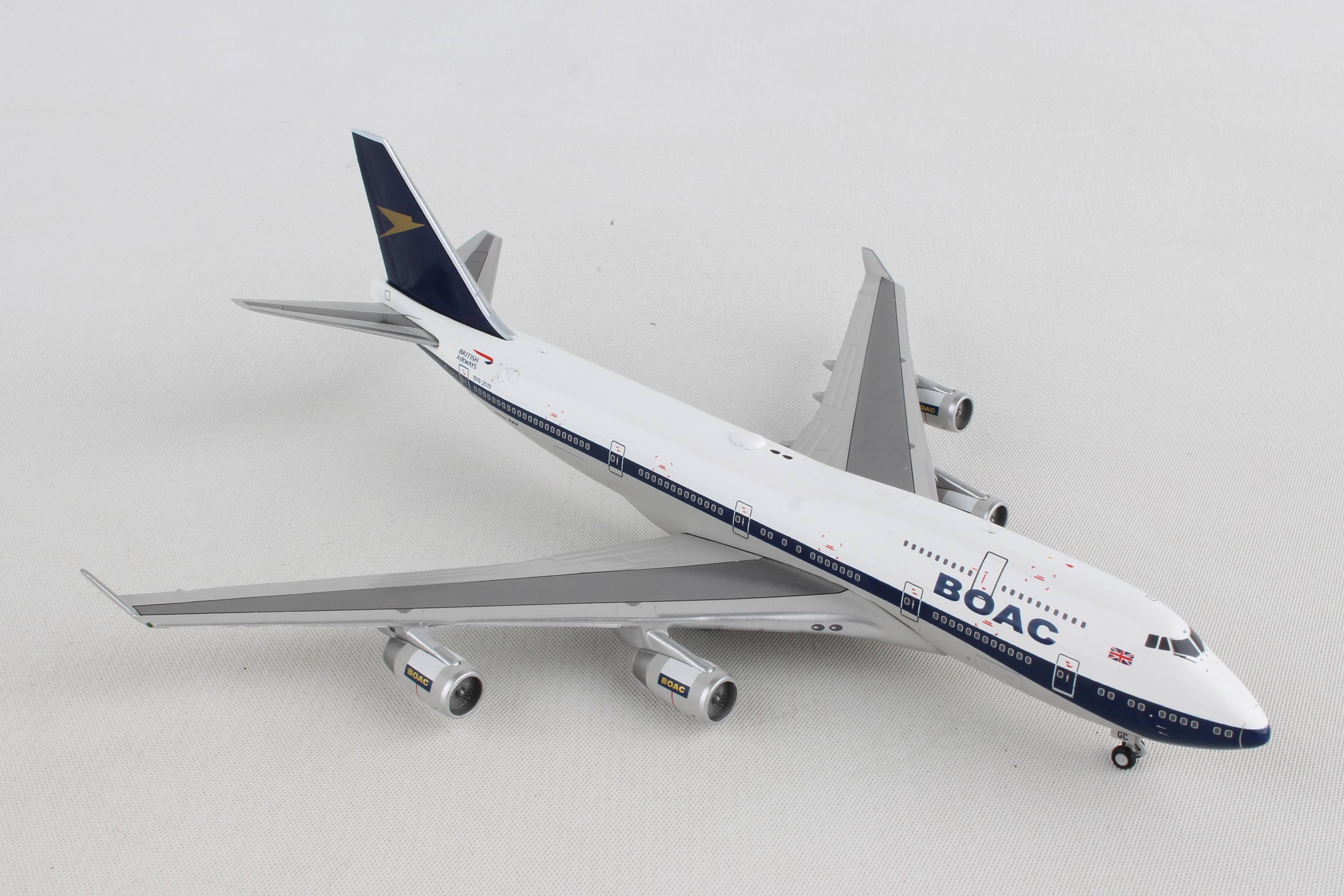 GeminiJets GJBAW1838 1:400 British Airways Boeing 747-400 BOAC Retro