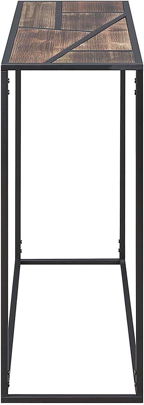 Convenience Concepts Geo Console Table, Wood Top / Black Frame