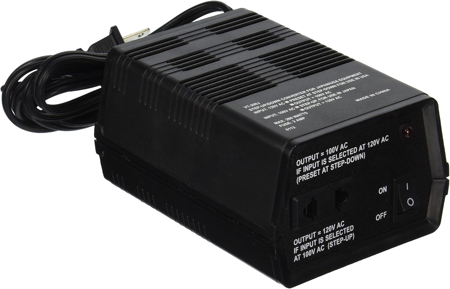 VCT VT-500J - Japanese Step Up/Down Voltage Transformer Converts Japan 100 Volts To 110V OR Vice Versa - 500 Watt Pack of 2
