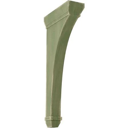 Ekena Millwork BKTWD02X06X10STGR 2 1/4x22W x 6x22D x 10x22H Stockport Wood Vintage Decor Bracket, Restoration Green