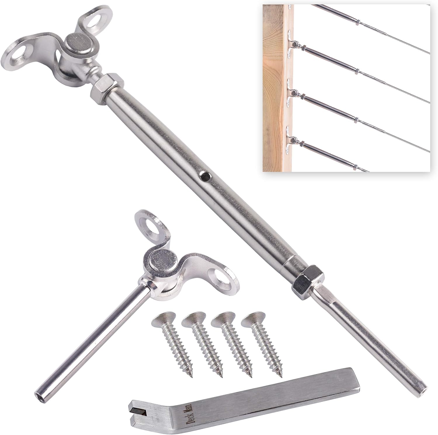 Deck Man T316-Stainless Steel Adjustable Angle 1/8