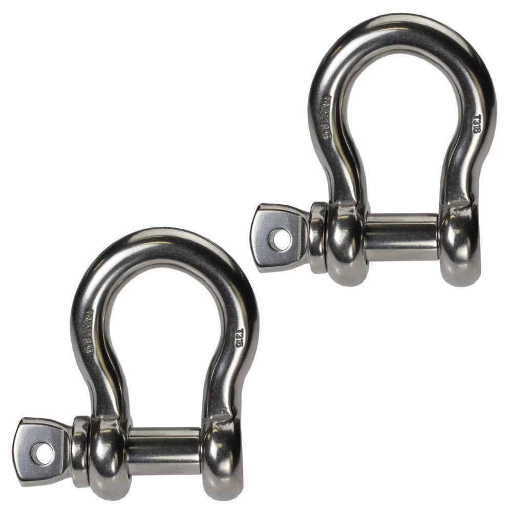 Stainless Steel Anchor Shackle - 5/8x22 Screw Pin - 2.0 Ton Type 316