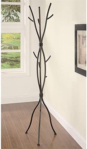 BOWERY HILL Metal Branch Coat Rack in Brushed Brown