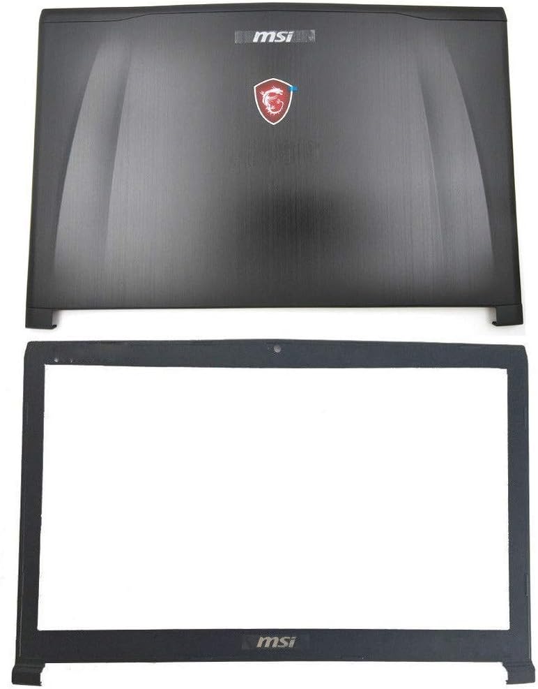 Compatible Replacement for MSI GE72VR 6RF 7RF Apache Pro MS-1791 MS-1794 LCD Back Cover & Front Bezel for 19201080 Screen