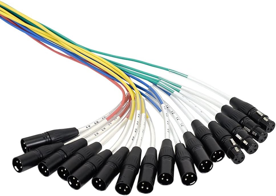 Seismic Audio - SAHD-12x4x25-12 Channel 25 Foot Compact XLR Snake Cable with Angled Stage Box & Metal Joint Strain Relief