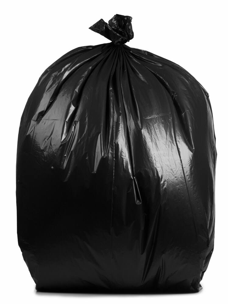 PlasticMill 20-30 Gallon, Black, 1.2 mil, 30x36, 250 Bags/Case, Garbage BAGS.