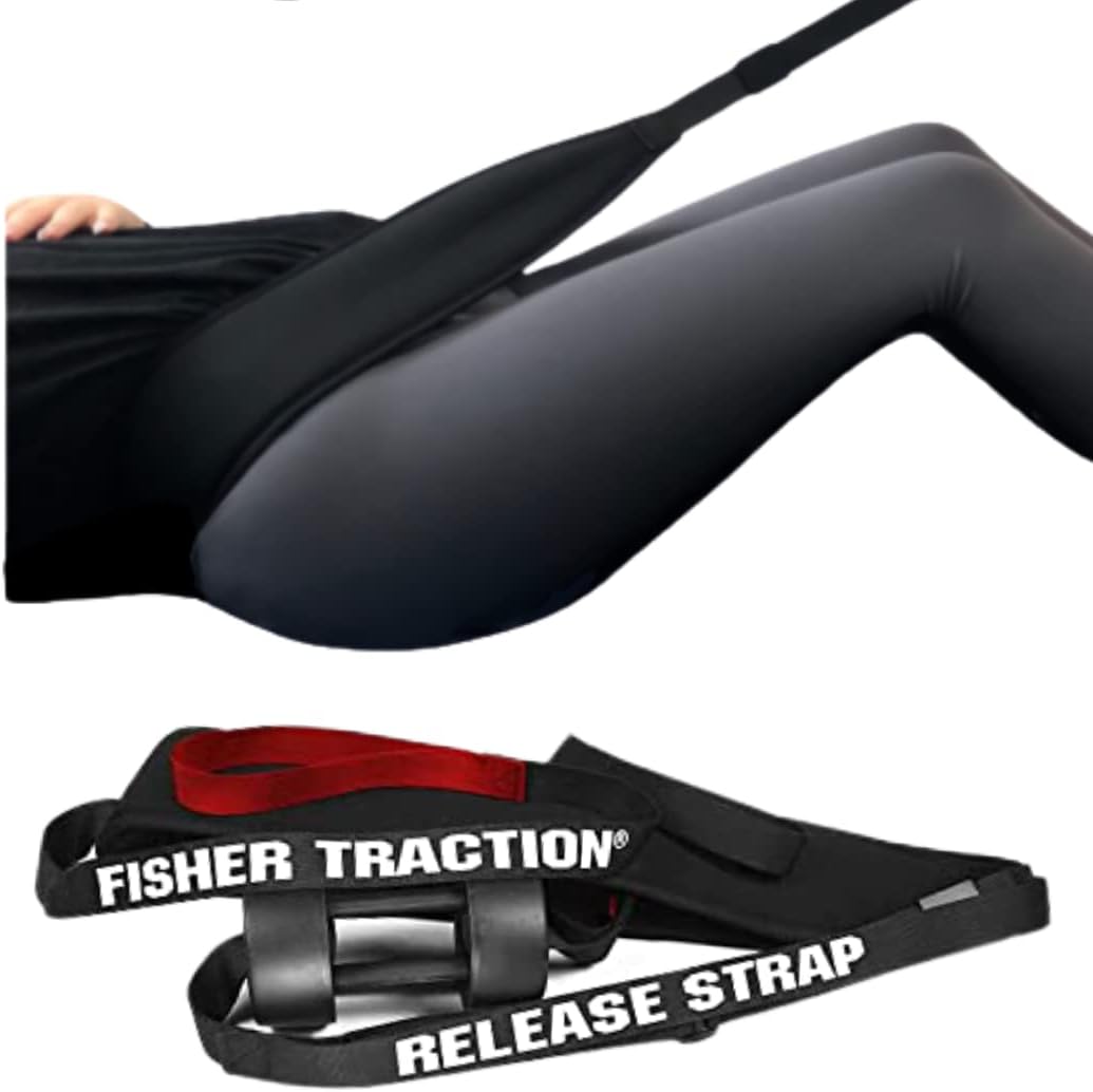 Fisher Traction® Back Pain & Sciatica Relief, Invented & Patented by Doctor for Pinched Nerves & Disc Bulges for Back Pain Relief. Mobile Decompression & Stretching Device (Regular Size) (Back Unit)
