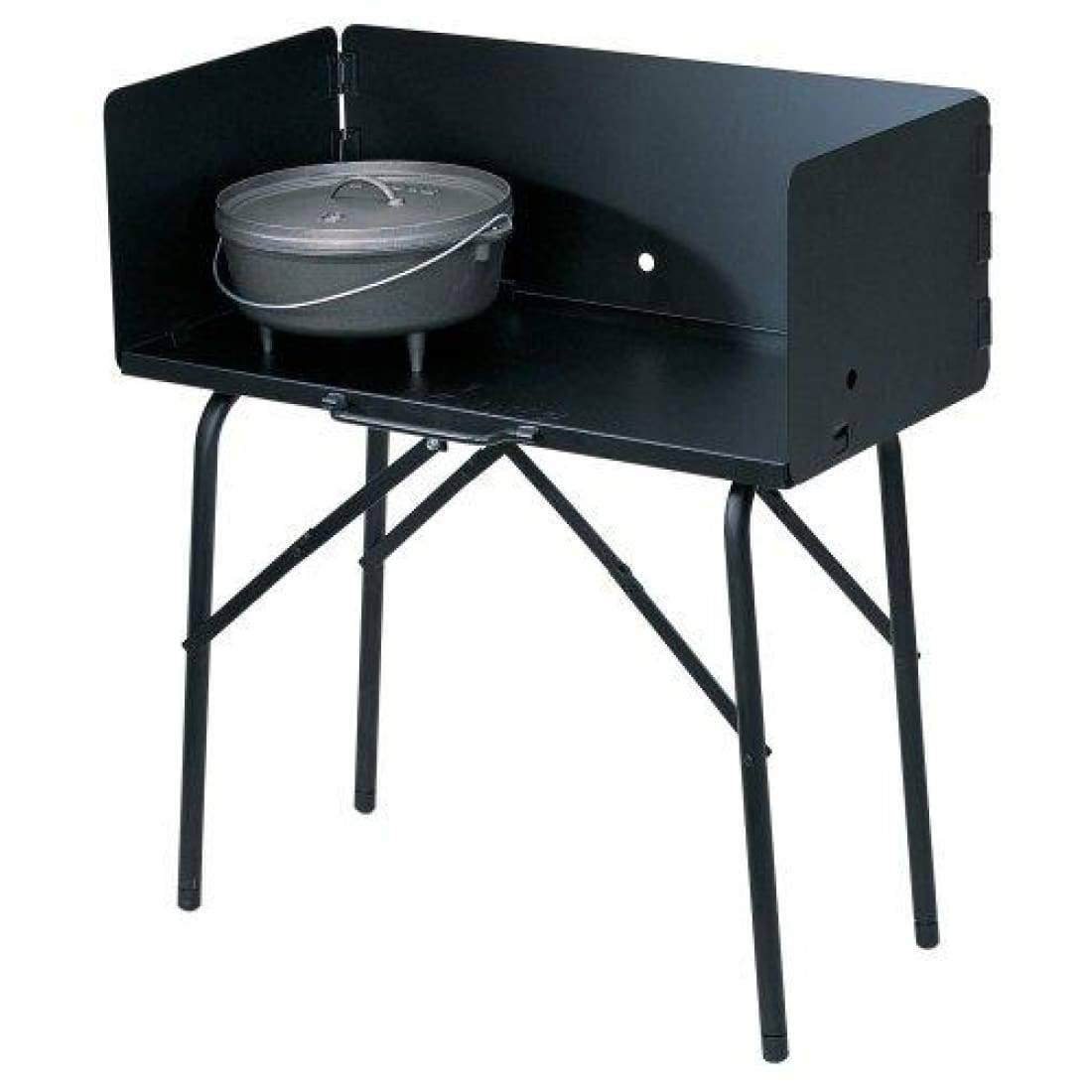 Lodge A5-7 Camp Cooking Table 26x22 x 16x22 x 32x22 Black
