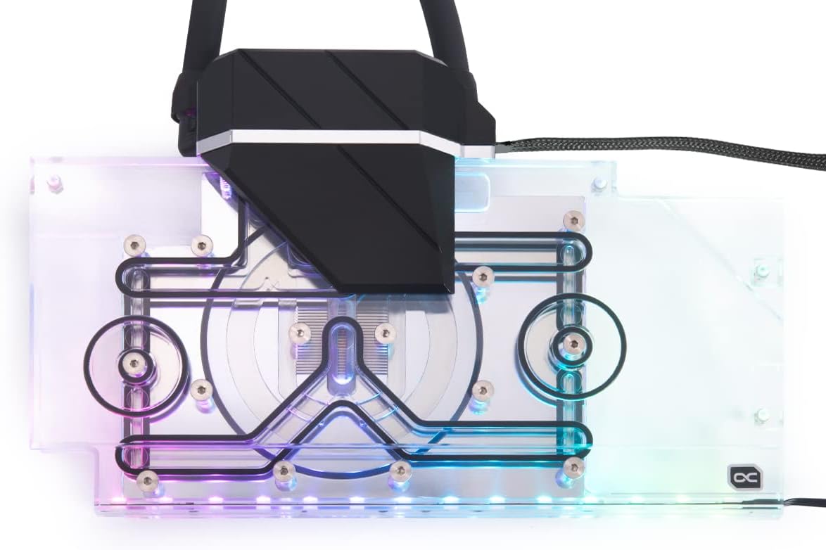 Alphacool Eiswolf 2 AIO GPU Cooler RTX 3080/3090 ROG Strix with GPU Backplate, 360mm Radiator, Digital RGB