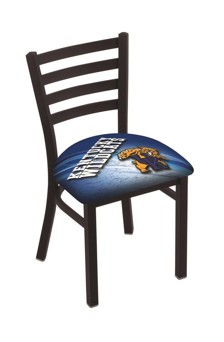 Holland Bar Stool L00418 Black Wrinkle Kentucky Wildcat Stationary Chair Wit