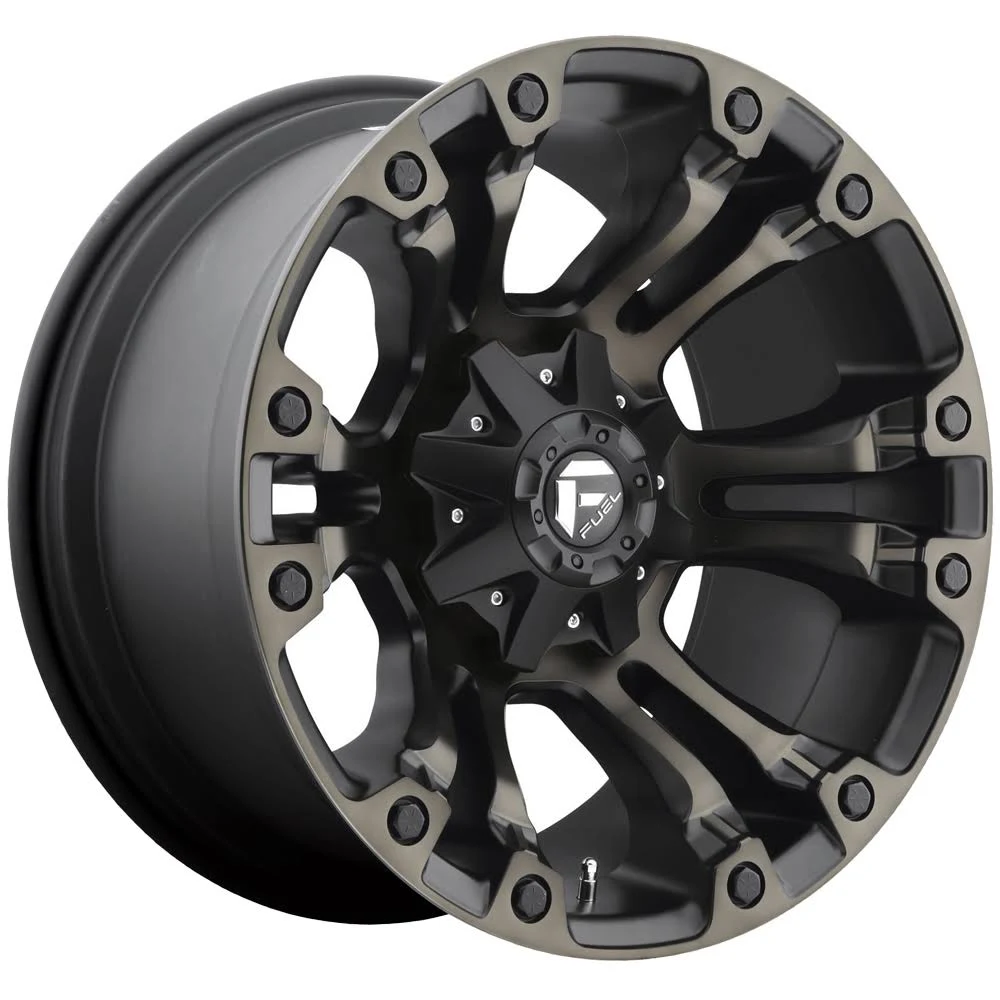 Fuel Vapor Wheel 17x9 Black Machined 8x170 -12mm