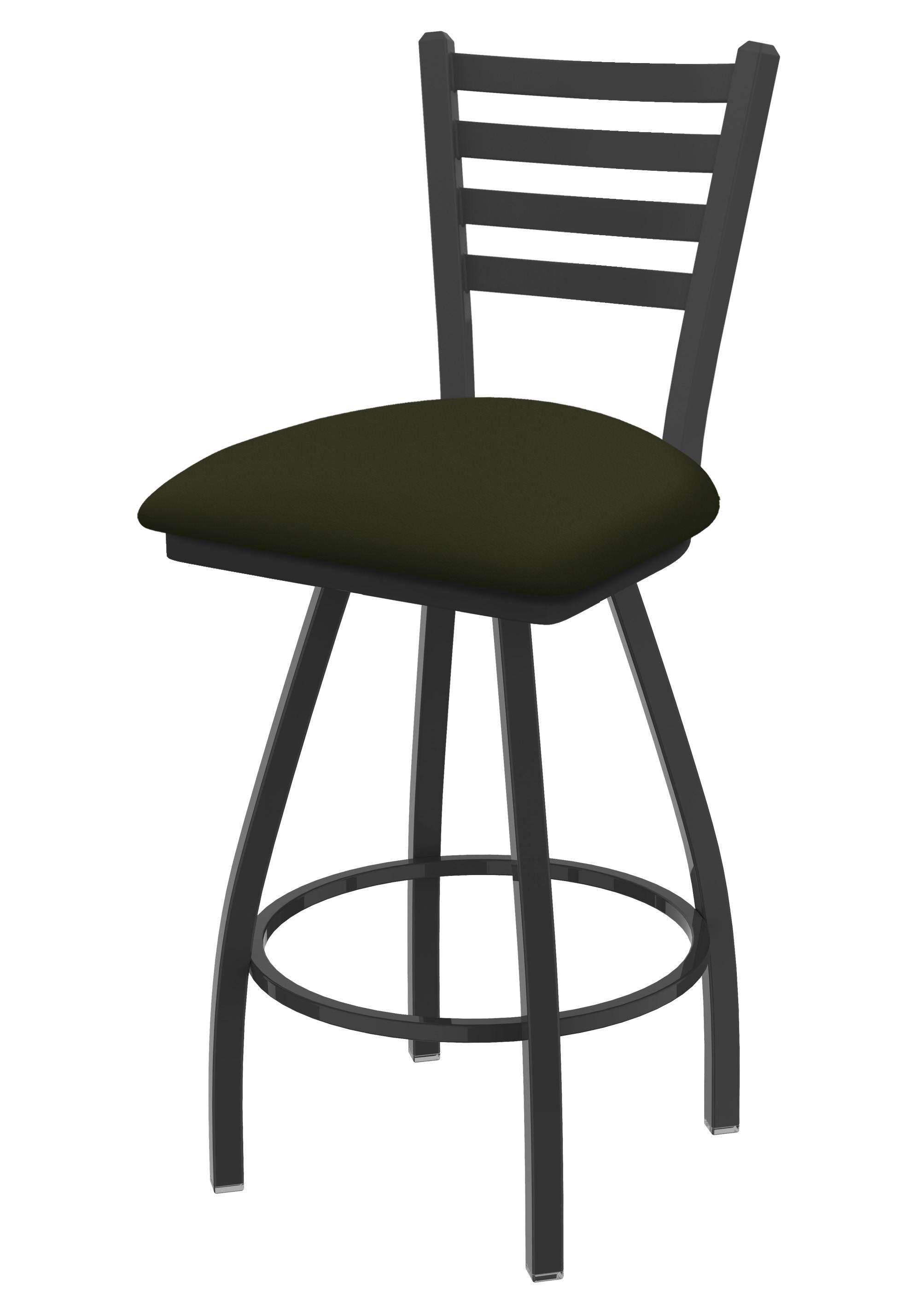 Holland Bar Stool XL 410 Jackie 30x22 Swivel Bar Stool with Pewter Finish and Canter Pine Seat
