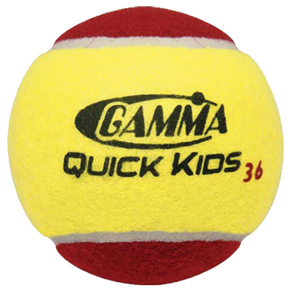Gamma Quick Kids 36& Tennis Balls - 60 Ball Pack, Red