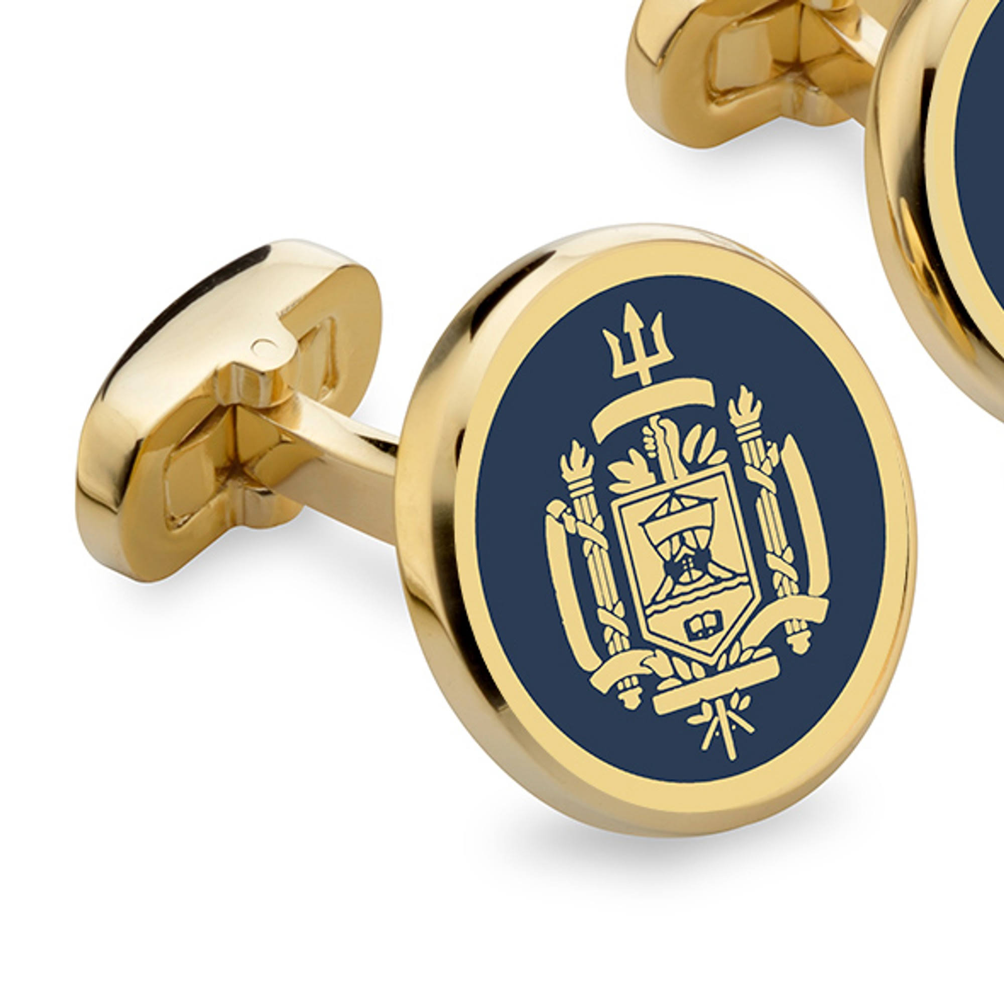 Naval Academy Enamel Cufflinks by M.LaHart