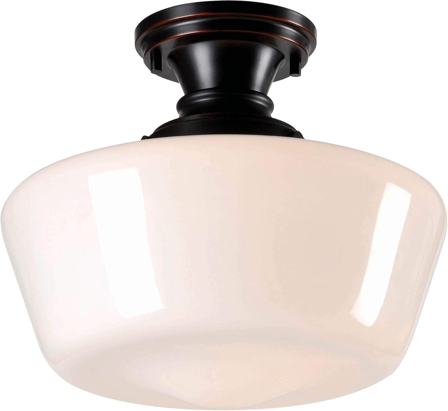 Kenroy Home 93660ORB Cambridge Flushs, Medium, Blackened Oil Rubbed Bronze Pack of 2