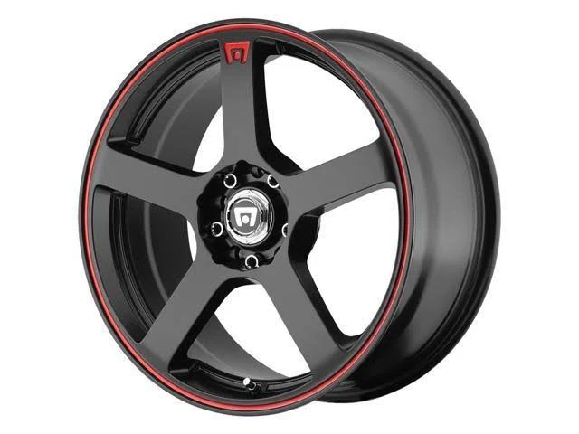 Motegi MR116 18x8 5x114.3/5x120 +35mm Black/Red Wheel Rim