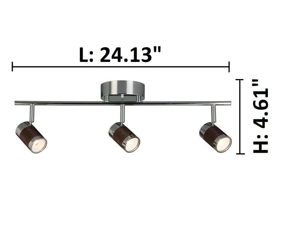 Eglo Lighting 204014A Brews - 24.13 inch 54W 3 LED Track Light Chrome