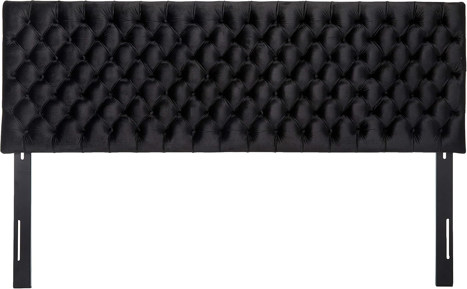 Christopher Knight Home Jezebel Tufted Velvet Headboard, King / Cal King, Cobalt / Black