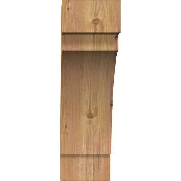 Ekena Millwork BRC06X20X20MRC00RWR 6x22W x 20x22D x 20x22H Merced Rough Sawn Brace, Western Red Cedar