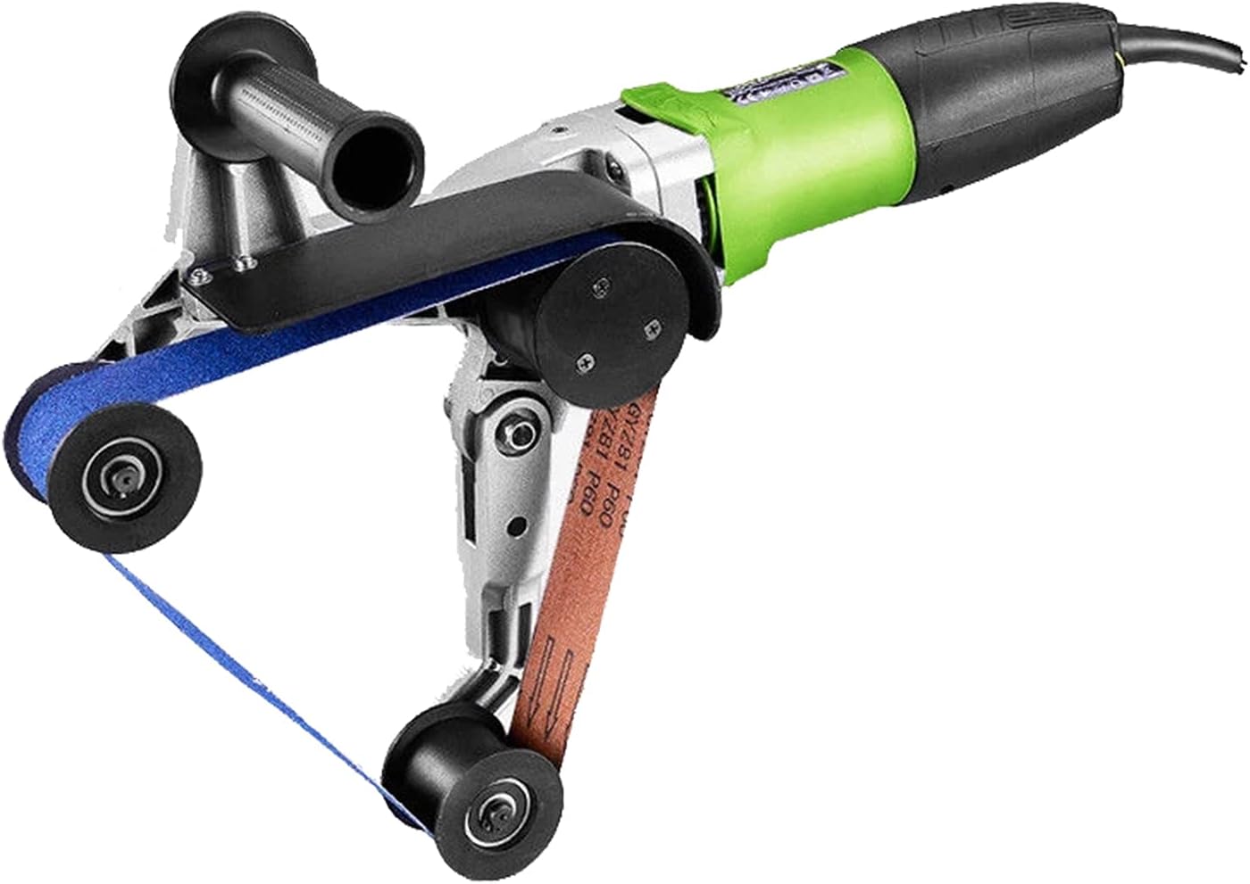 VICSES 110V 800W Pipe Tube Polisher Stainless Round Sander 360° Rotation and 6 Speeds Adjustable with Alumina Oxide Sanding Grinding and Polishing Pack of 2